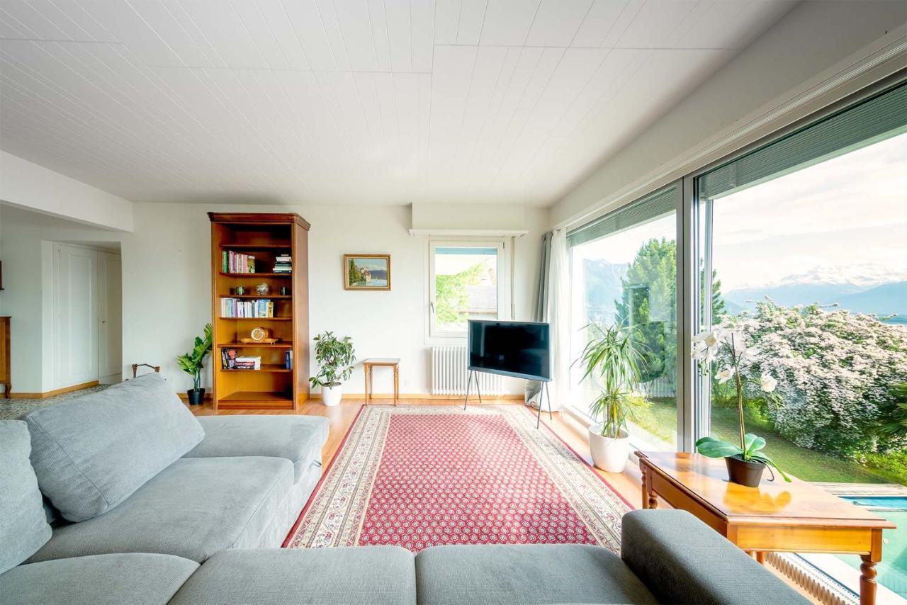 Rooms In Splendid Apartment With Parking-Stunning Lake View Montreux Exterior photo