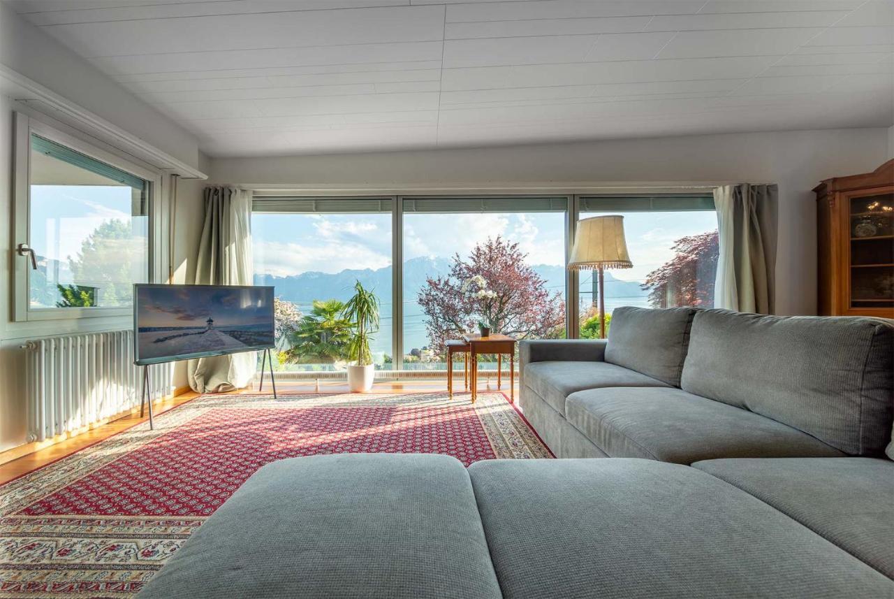 Rooms In Splendid Apartment With Parking-Stunning Lake View Montreux Exterior photo