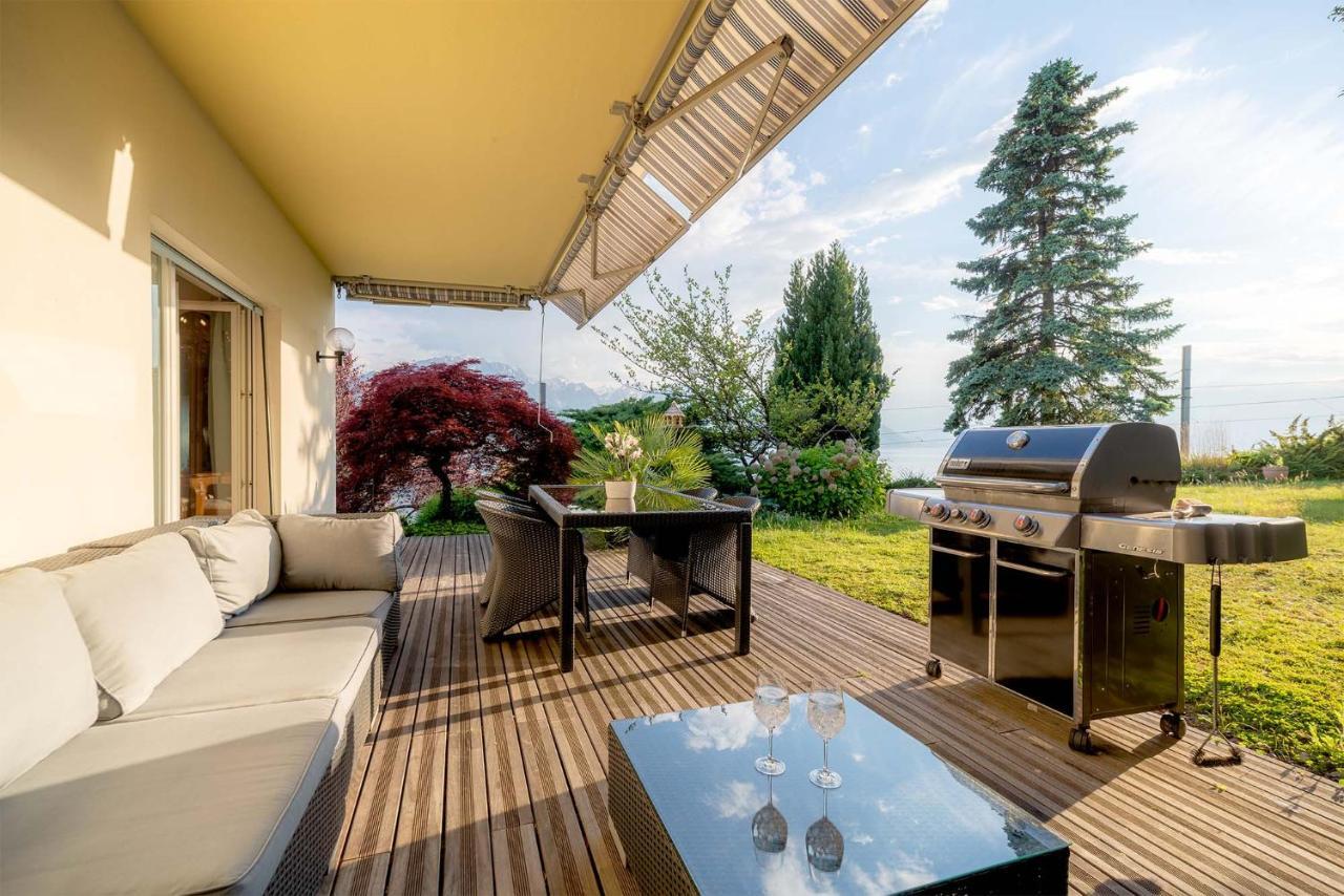 Rooms In Splendid Apartment With Parking-Stunning Lake View Montreux Exterior photo