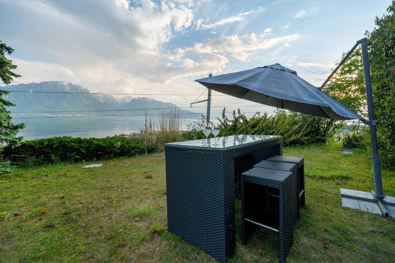 Rooms In Splendid Apartment With Parking-Stunning Lake View Montreux Exterior photo